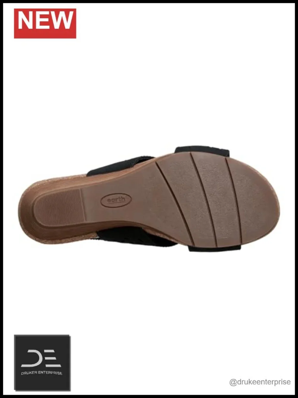 Earth Women's Halin3 Wedge Sandals Cork Footbed Slingback Open Toe